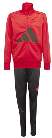 adidas Unisex Kinder ESSENTIALS BIG LOGO CLIMACOOL TRACKSUIT, pure ruby/black, 15-16 Years