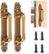 BigKing European Antique Door Handle, 2Pcs/Set, Door Pull Handle Chrome Brass, for Most Doors Cabinet Drawer Wardrobes (Medium)