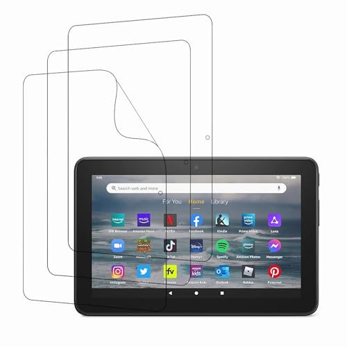 Stianiiie Pellicola salvaschermo antiriflesso (confezione da 3), per Amazon Fire 7, (12a generazione, versione 2022) Proteggi schermo Fire 7