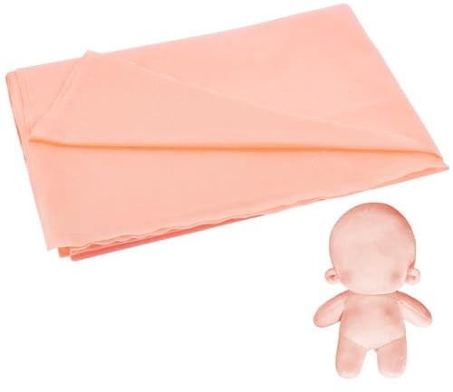 PH PandaHall Puppenherstellung Stoff für Puppe Haut, 1.5x1m Weicher Plüsch Stoff Pfirsich Haut PuppenhautStoff DIY Polyester PuppenKörperStoff zum Nähen von Puppe Häkeln Tiere Apparel