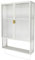 LOIRIIC Lagerschrank, Badezimmerschrank Wandmontage Hochschränke Vitrinenschrank Lagerschrank Schwebeschrank Beistellschrank Vielseitiger Organizer 50 * 14.5 * 70cm