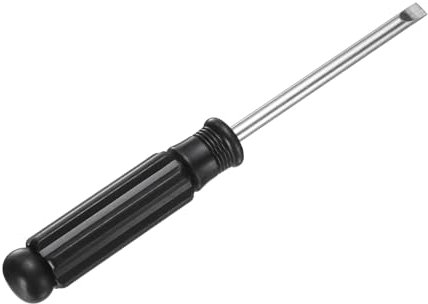 sourcing map Mini Slotted Screwdriver 5.0mm 142mm Length Micro Precision Flat Head Screwdriver with Non-Slip Handle for Watch Eyeglasses Cellphone Electronics Small Appliances Repair
