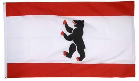 Flaggenfritze Fahne Flagge Berlin 60 x 90 cm professionelle Qualität
