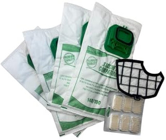 6 sacchetti 6 profumi 1 griglia folletto aspirapolvere per vk 140/150 in microfibra compatibili fn service