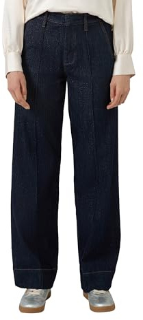 s.Oliver Damen Jeans – High Rise, Wide Leg, Glitzergarn