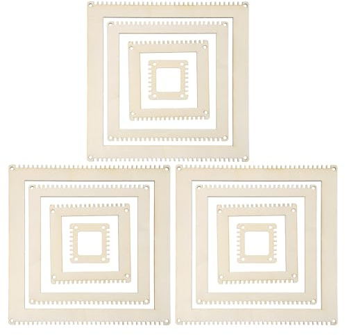 QUARKZMAN 12Stk 2 4 6 8 Quadratische Zahnradform Webrahmen Set