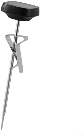 Termómetro digital de cocina de acero inoxidable para leer utensilios de cocina para cafetera, jarra de espuma de leche, sonda de carne para barbacoa, artículos esenciales para acampar