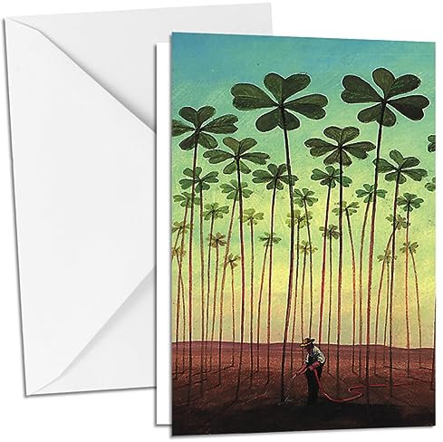 Inkognito Klappkarte mit Umschlag C6- (11,5 x 17 cm) • 6056 ''Kleefeld Künstler Gerhard Glück • Alles Gute