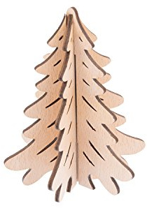 Steck Christbaum aus Holz, Deko Weihnachtsbaum 14cm