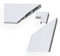 Roomline Chamfered PVCu Architrave Sample Pack - White Satin