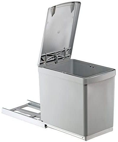 Wesco Automatic Lid Bin, Grey, 16 Litre
