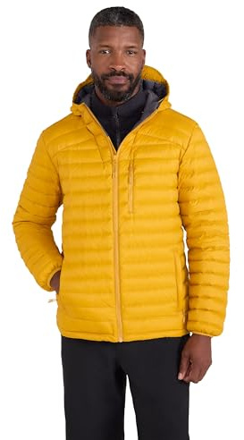 Mountain Warehouse Henry Extreme Mens Down Jacket | Water Resistant Puffer Coat with Adjustable Hood & Zipped Pockets, Lightweight & Insulated Thermal Tested -30°C for Winter