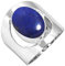 Jeweloporium Blau Natürlich Lapislazuli 925 Silber Ringe für Frauen mit Stein viktorianisch Silber Ringe Größe 56(17.8) Muttertag Geschenk Handgefertigt Schmuck
