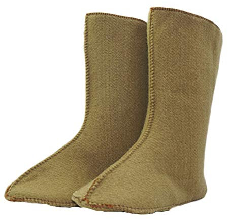 Insun Unisex Calze in Feltro per Stivali Scarpe Interne per Stivali in Gomma 1 Paia cachi 43 EU