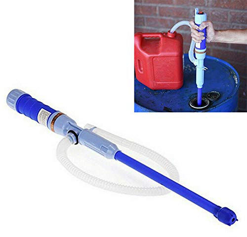 Coriver Pompe à Eau portative à Piles, Pompe Diesel, Pompe de Transfert électrique, Pompe à Siphon de Carburant, Pompe à Huile, Pompe à Essence, Pompe d'aspiration d'eau Bleu