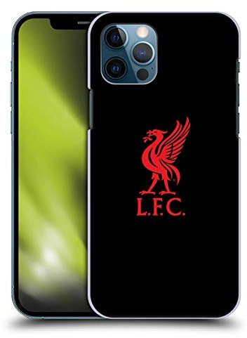 Head Case Designs Officially Licensed Liverpool Football Club Red Logo On Black Liver Bird Hard Back Case Compatible With Apple iPhone 12 / iPhone 12 Pro
