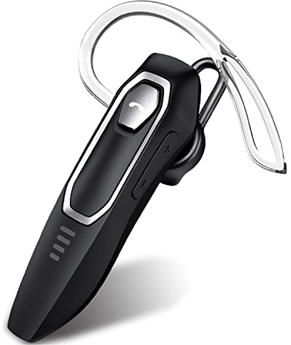Bluetooth Headset Handy V5.0 mit Mikrofon, Unterdrückung von HD-Sprachgeräuschen, 30 Hrs Talking und 15 Tage Standby, integrierter 220-mAh-Akku, Handsfree Wireless Bluetooth kopfhörer für Business