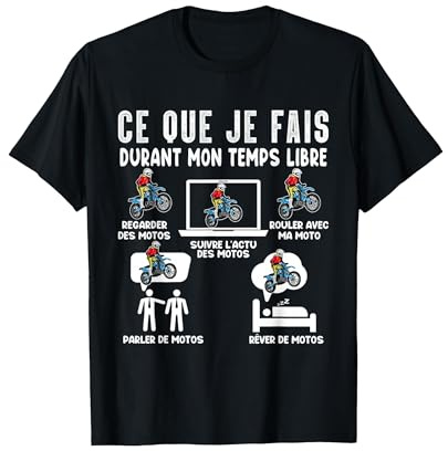 Motocross Motard Fan de Moto Cross pour Motard Cross Humour T-Shirt