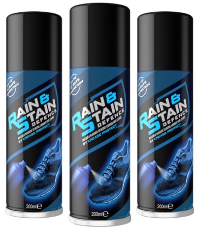 2x Rain & Stain Protector Spray - Waterproof Your Shoes & Boots Instantly! Suede & Nubuck Care for Trainers, Uggs & More - Easy, Long-Lasting Protection
