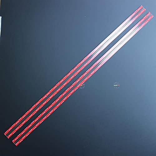 2 x 1150mm Acrylic Flexible Hinges - No Glue Required. Low Profile, Transparent, Continuous Acrylic Piano Hinges