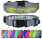 TagME Personalisierte Hundehalsband für Große Hund Mit Gestickten, Reflektierendes Nylon Hundehalsband Mit Pet Name & Telefonnummer, Grau L