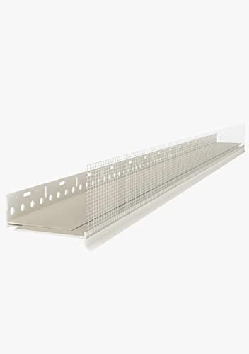 Baukom 5 Stab PVC-Sockelprofil Vario 140-180 mm Sockelschiene 10 m Starterleiste WDVS Fassade
