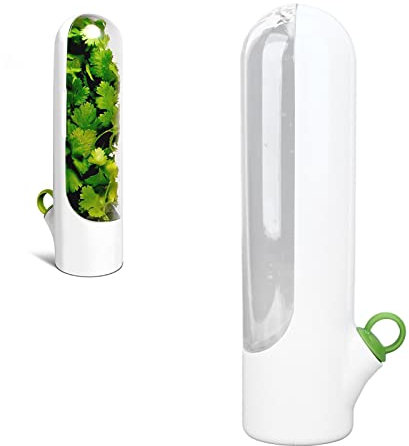 Uadme Fresh Herb Keeper, Kräuter Savor Pod Aufbewahrungsbehälter für Kräuter Gemüse-Aufbewahrungsflasche für Aufbewahrung von Cilantro Minze Petersilie Spargel