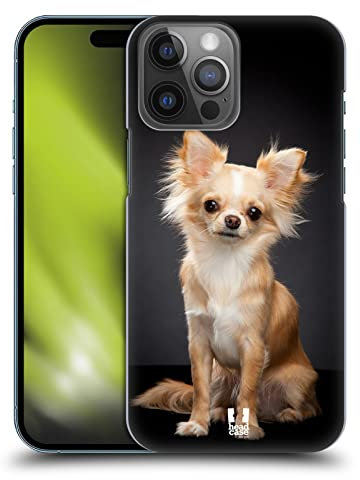 Head Case Designs Chihuahua Seduto Razze Famose di Cani Custodia Cover Dura per Parte Posteriore Compatibile con Apple iPhone 14 PRO Max