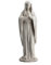 Veronese Design 29,5 cm Jungfrau Maria die gesegnete Mutter Kunstharz Statue Marmor Weiß Finish