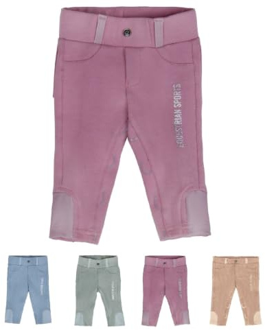 netproshop Baby und Kinder Reithose Bobby Vollbesatz Gr. 56-104, Kindergroesse:104, Farbe:Rosa