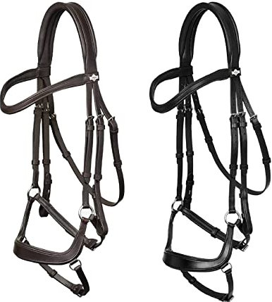 LeMieux Arika Trensenzaum, Braun/Silberfarben