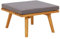 FIRBNUS Fußhocker mit Auflage 60x60x29cm Akazie Massivholz Balkonmöbel Gartenmöbel Lounge Sofa Outdoor Hocker Outdoor Balkon Hocker Fußhocker Garten Gartenhocker Wetterfest Hocker für füße Hochlegen