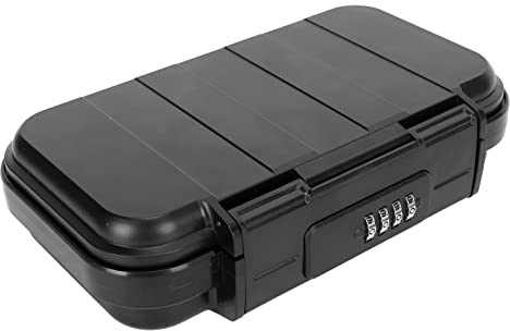 Caja Fuerte Portátil, Caja de Seguridad Combinada con Código, Mini Caja Fuerte de Viaje Impermeable Antirrobo con Cadena Extraíble, para Dormitorio, Hotel de Playa