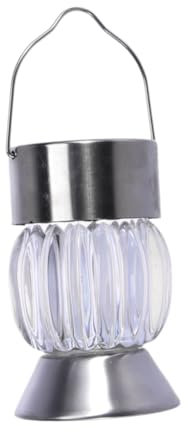 OSALADI Garden Hanging Pumpkin Lamp Solarleuchte Sonnenlicht Dekorationslampe Solar-led-licht Griff Lichter Solar Perlmutt Solar Panel Lantern
