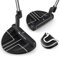 GYMAX Golf Putter 89 cm, Golfschläger mit Gummi-Griff & Kopfbedeckung, Mallet-Putter mit geriffelte Schlagfläche & Zinklegierungskopf, für Männer & Frauen