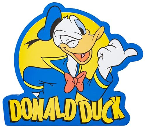 Silver Buffalo Disney Donald Duck MDF-Holzverbund-Wandschild, 20,3 x 17,8 x 3 cm