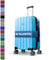 MY TRAVEL BAG Hartschalen-Koffer Trolley ABS Reisekoffer 4 Zwillingsrollen (Handgepäck-Mittel-Groß-Set) + 5cm Dehnungsfuge (Hellblau, Großer Koffer (75cm))