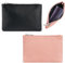 2 Stück Kleines Portemonnaie für Damen, Leder Mini Geldbörse, Klein Portemonnaie Coin Purse Münzgeldbörse Mini Geldbeutel, Münzbeutel Schlüsseletui Woman (Schwarz + Rosa)