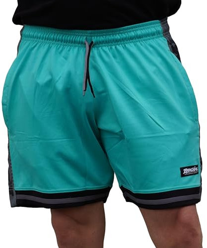 Brachial Premium Herrren Short Colors Grün M - Kurze Hose für Bodybuilder Kraftsportler