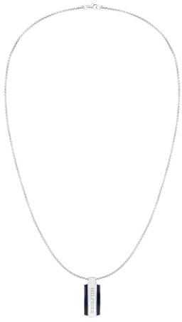 Tommy Hilfiger Jewelry Halskette mit Anhänger für Herren aus Edelstahl mit einer Gravierten Plakette - 2790599