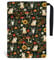 Hobbspring 1pc Floral Cat Book Covers 34x24cm Polyester Book Sleeve Book Protectors with Zipper and Front Pocket for Students Teachers and Book Lovers