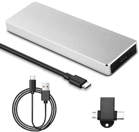 External Portable Hard drive 2TB USB 3.0 Hard Drive Type-C for Portable External Data Storage, Macbook, iMacs, PCs, Laptops, Xbox One & PS4 Consoles (Capacity, 2TB) - Sliver