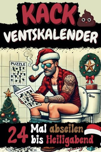 KackVentskalender – 24 Mal Abseilen bis Heiligabend: Rätselspaß und Humor für lange Sitzungen - Das witzige Geschenk für Männer