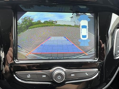 Generisch Rckfahrkamera fr Opel Adam, 7 Zoll, 720p, CMOS, Weitwinkel, RCA, Nachrstung, Plug-and-Play, Anzeige auf Radio/Navi-Display