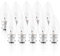 10 Pack BC Bayonet Light Bulb 60W, B22 Candle Light Bulb Dimmable Bulb Bayonet Clear, Warm White 2700K Lamp