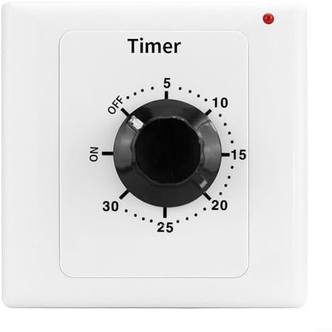 Zeroupshop Interruttore timer conto alla rovescia, interruttore meccanico con conto alla rovescia, controller elettronico (temporizzazione 30 minuti)