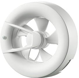 Ventilador de pared y techo de bajo consumo Arc Blanco NW 100 mm
