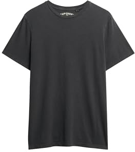 Superdry Herren Classic Essential T-Shirt Verwaschenes Tiefschwarz XXXL