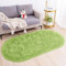 AIMECO Skandinavischer Teppich lang oval Waschbarer Teppich Memory Foam Wohnzimmerteppich Schlafzimmerteppich Kinderteppich 100x200 cm,Obst Grün
