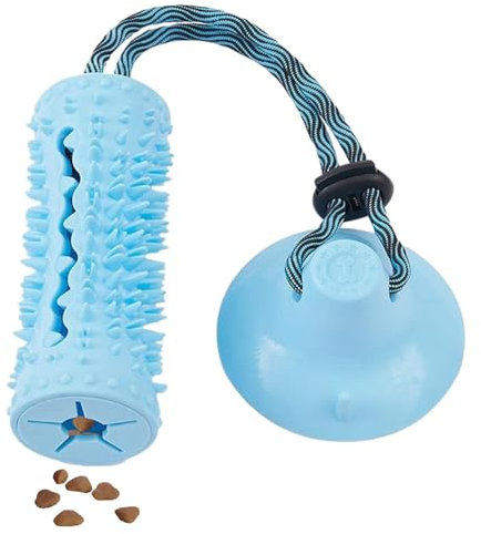 Hundespielzeug mit Saugnapf | Interaktives Zugspielzeug für Hunde mit Saugnapf, Futterspender, unzerstörbares Spielzeug, um Langeweile und Stress zu reduzieren